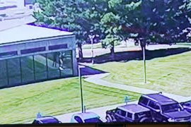 FBI releases new video of the person of interest leaving the scene of the Utah Valley University after the shooting of Charlie Kirk on Wednesday. Video was shown during a press conference held on Thursday.