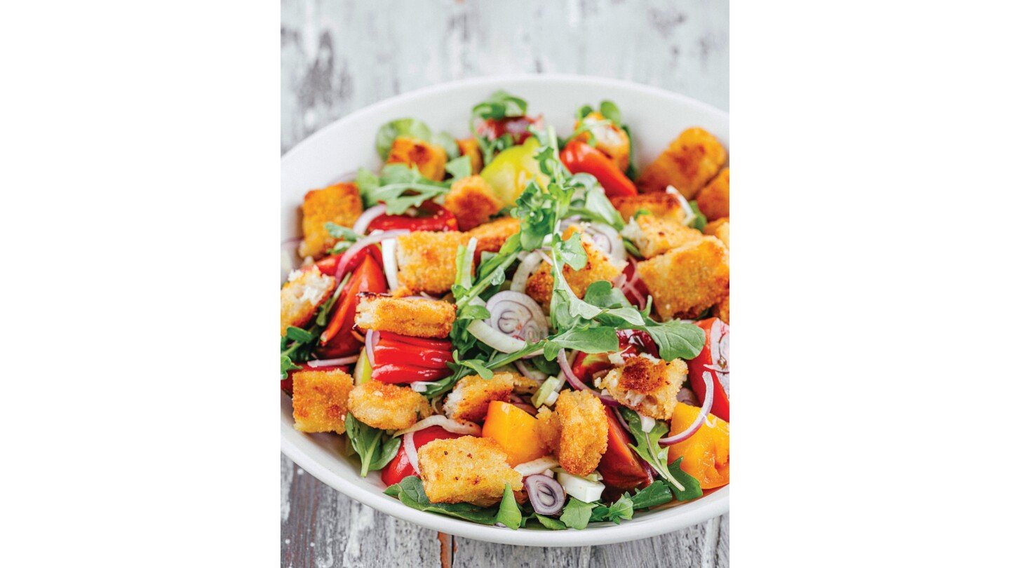 a-recipe-for-fish-stick-panzanella-from-‘the-blue-food-cookbook’-elevates-a-frozen-staple