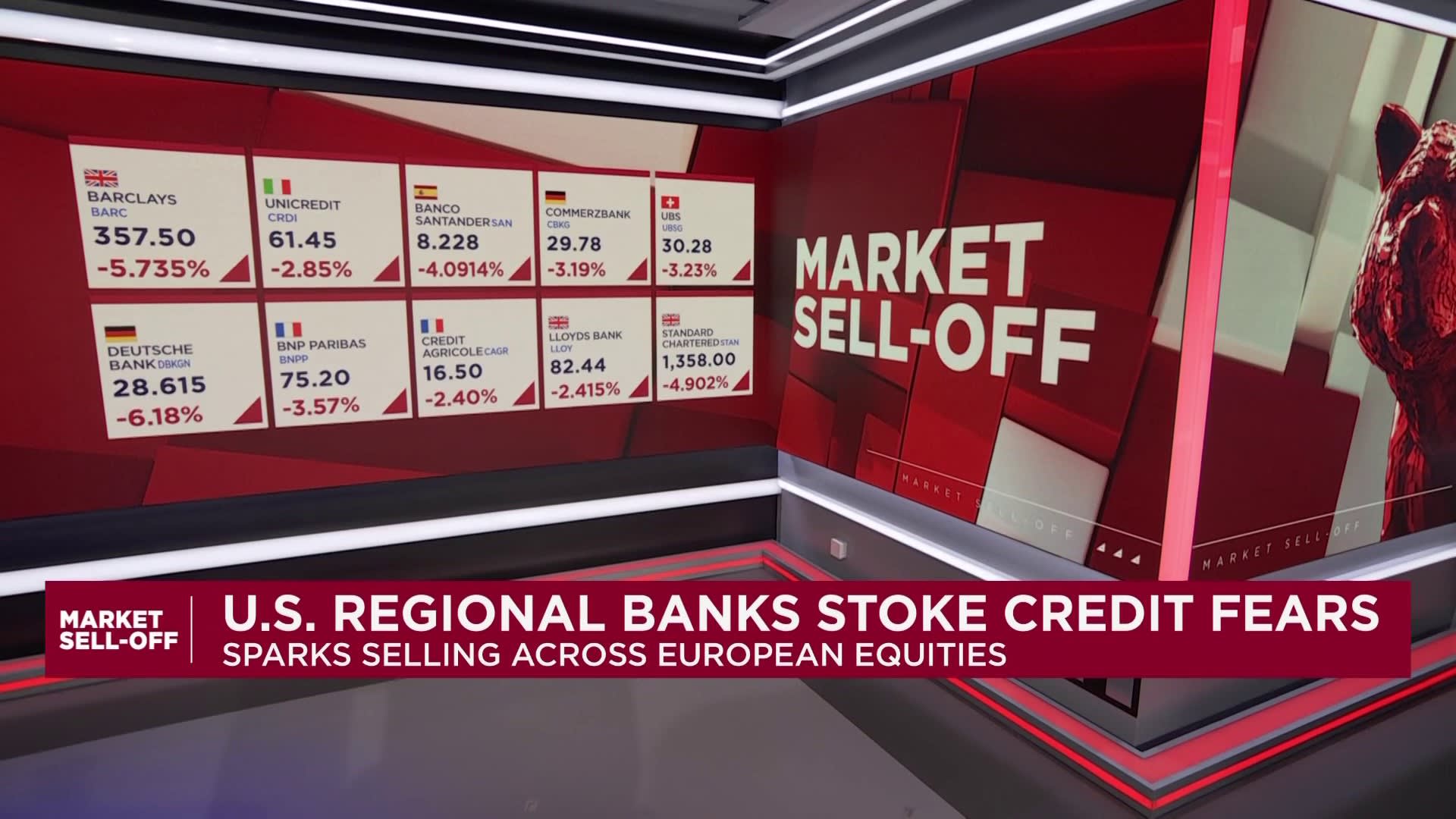 Bank stocks slide as credit concerns spread into European markets