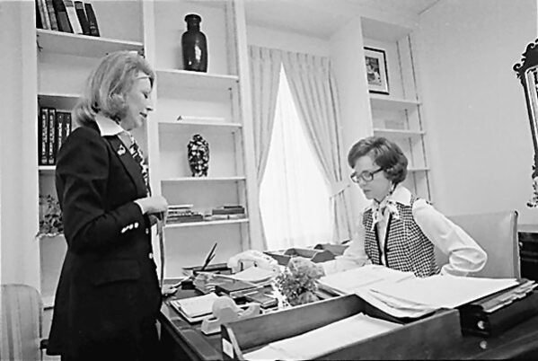 Rosalynn Carter in her East Wing Office.