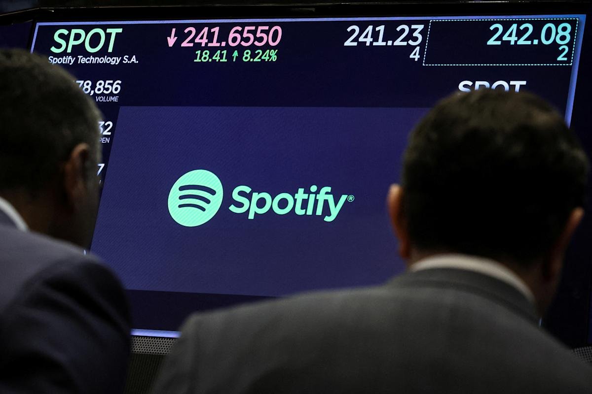 earnings-live:-spotify-stock-jumps-on-strong-results,-palantir-and-uber-stocks-fall