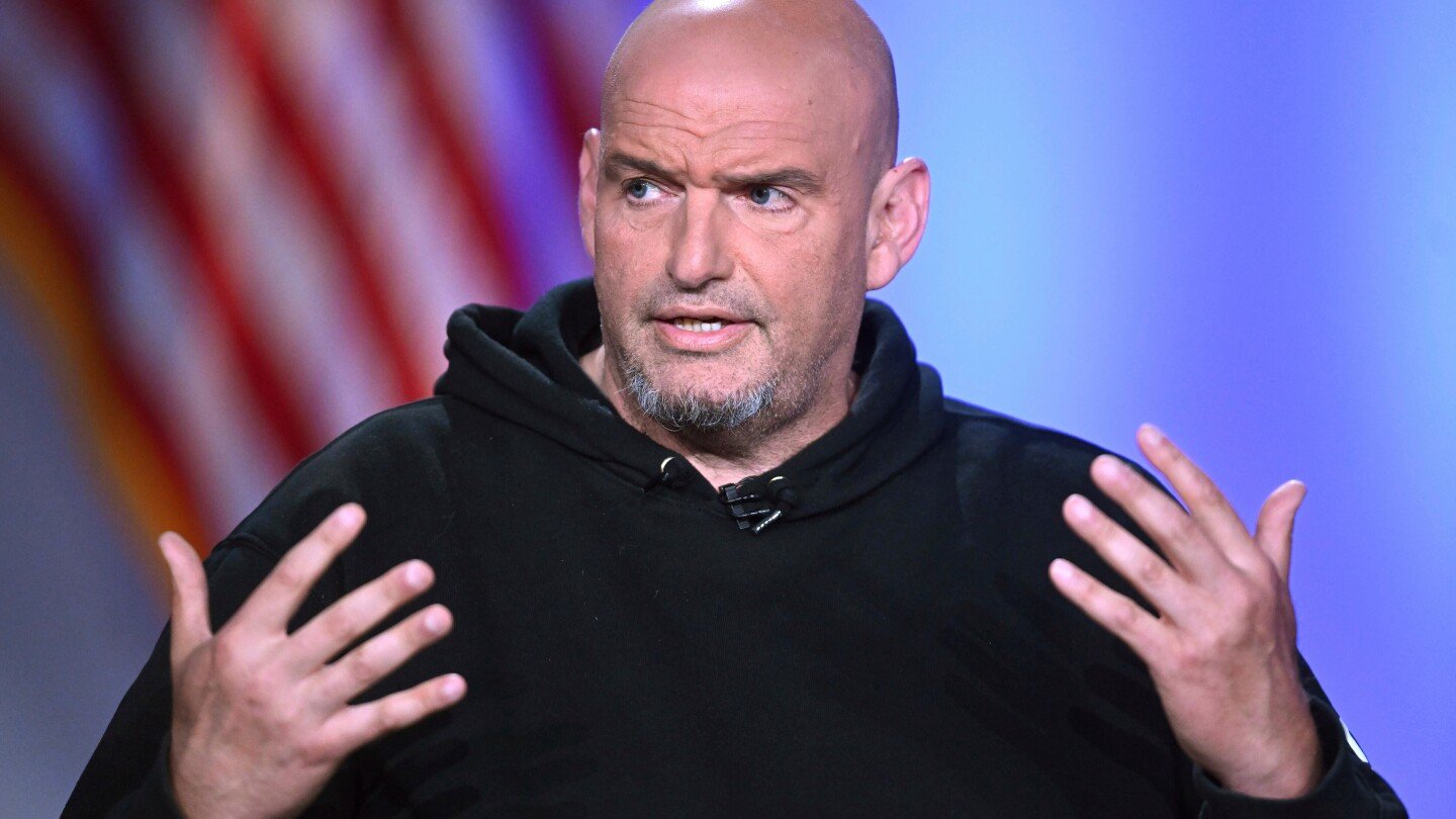 pennsylvania-sen.-john-fetterman-hospitalized-after-fall,-his-office-says