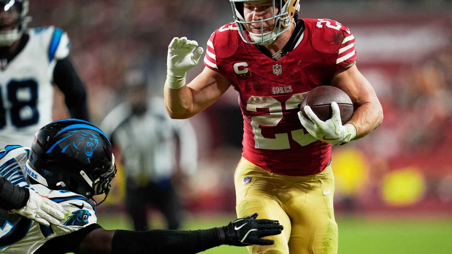 christian-mccaffrey’s-big-night-leads-49ers-to-20-9-victory-over-panthers