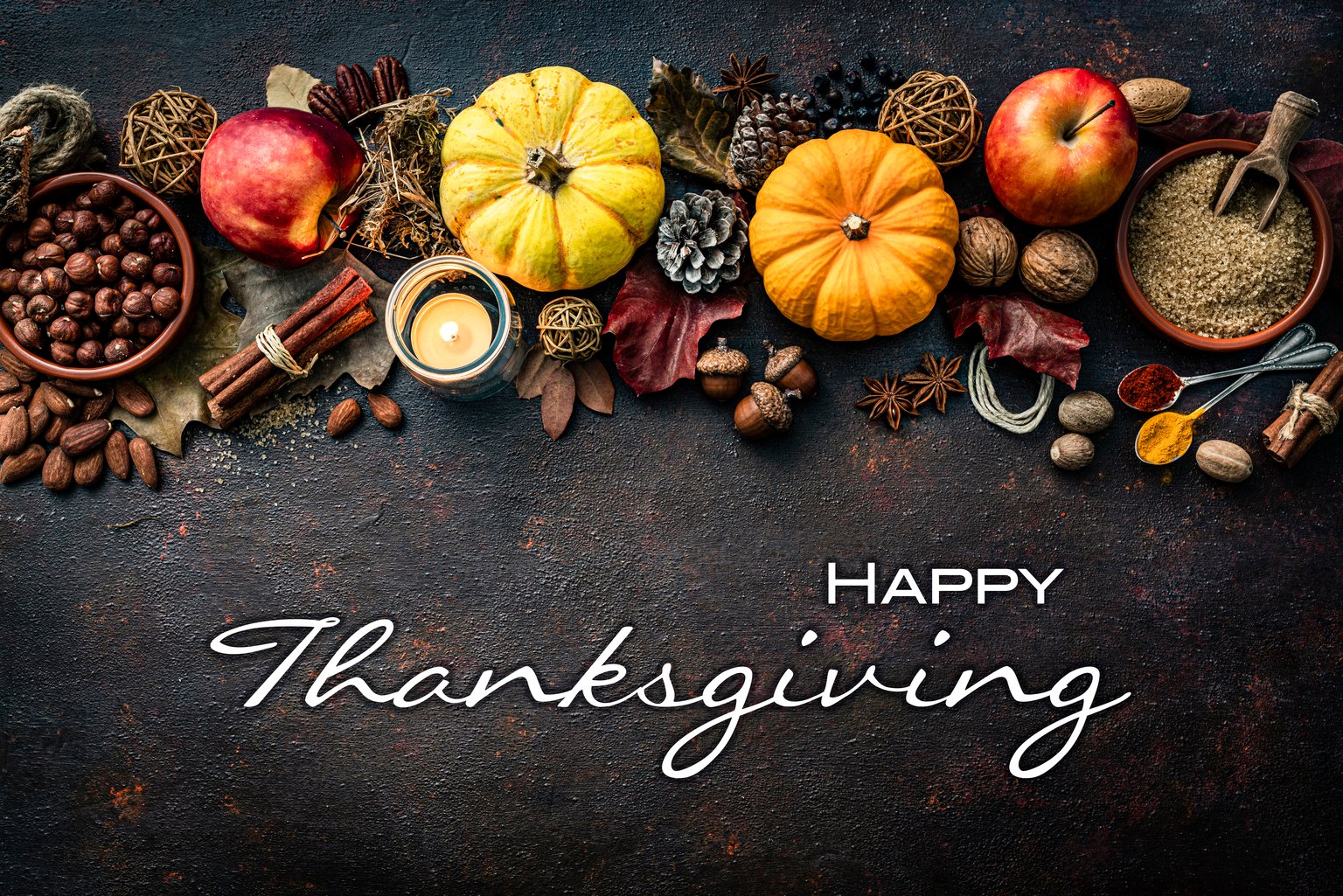 Autumn or Thanksgiving decoration greeting card