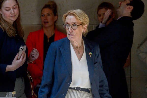 Sen. Maggie Hassan, D-N.H., departs following a classified briefing on President Donald Trump's directed strikes on Iranian nuclear facilities last weekend, at the Capitol in Washington, June 26, 2025. (AP Photo/Rod Lamkey, Jr., File)