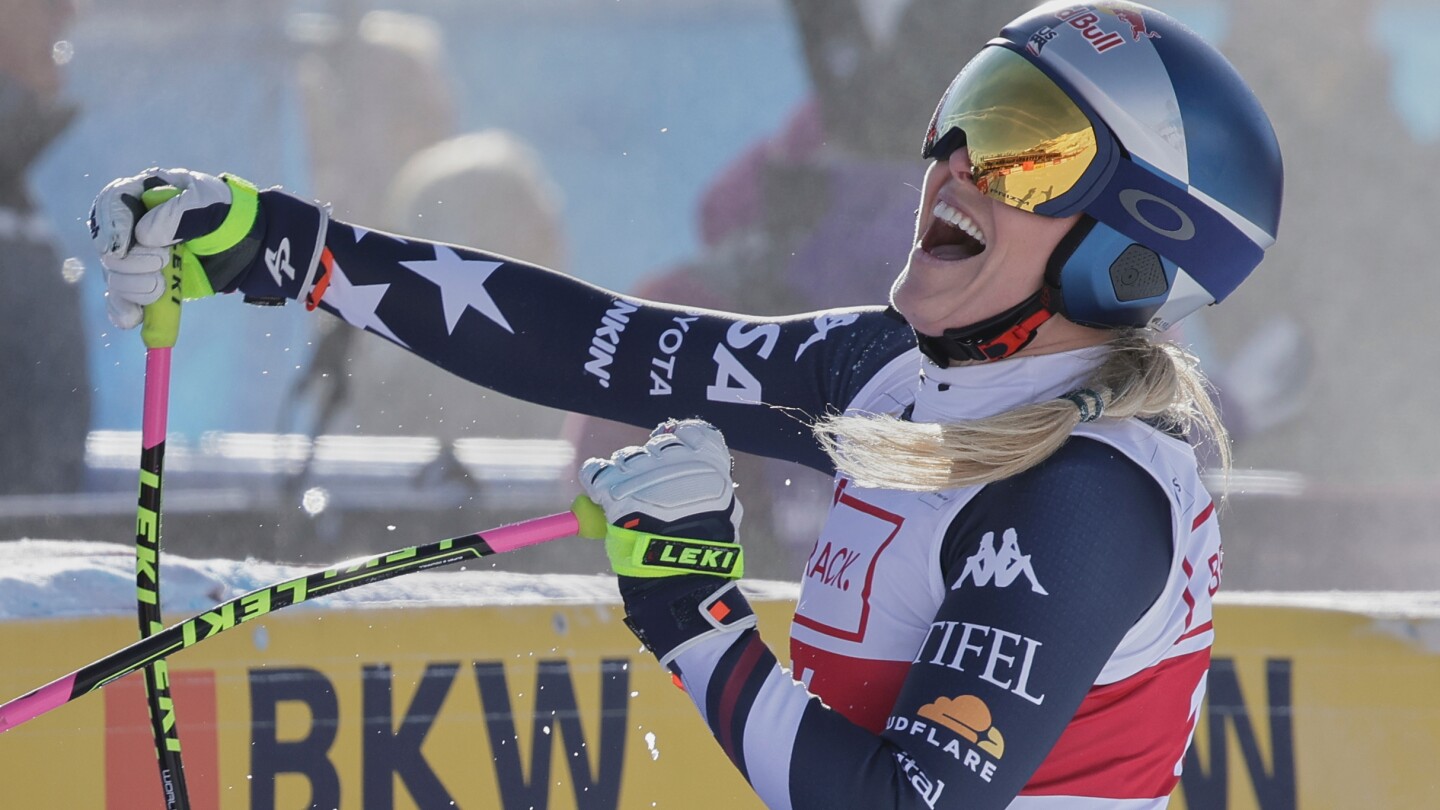 remarkable-lindsey-vonn-wins-world-cup-downhill-at-age-41-to-start-her-olympic-season