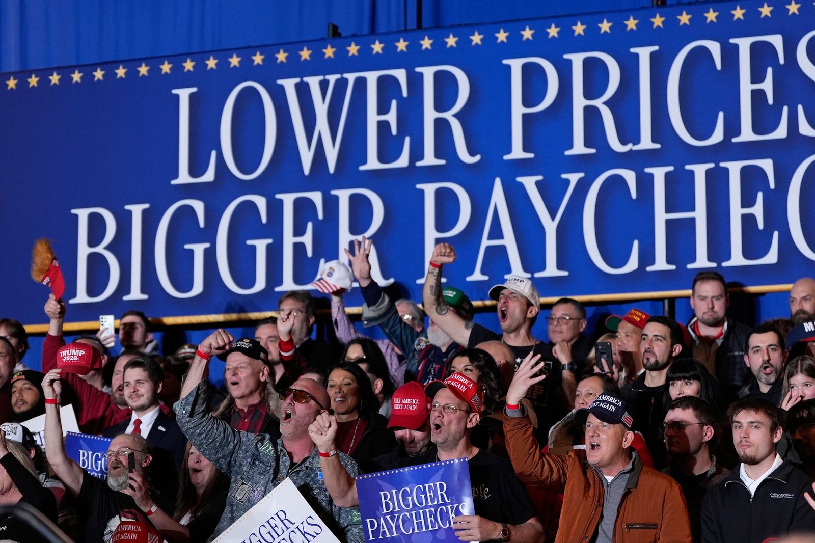 Trump claimed he has ‘no higher priority than making America affordable’ while accusing Democrats of having ‘caused’ the high prices that persist nearly a year into his second term in office
