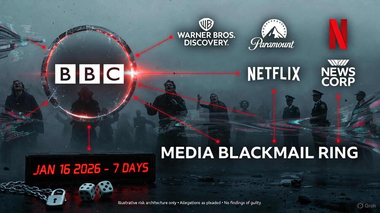 bbc’s-blackmail-ring-exposed-/-child-sex-abuse-materials-–-netflix-warner-merger-criminal-risks-–-fixed-sports-betting-–-extortion-victims:-prince-andrew-–-to-julian-assange-–-rose-mcgowan,-prince-harry-&-michael-jackson