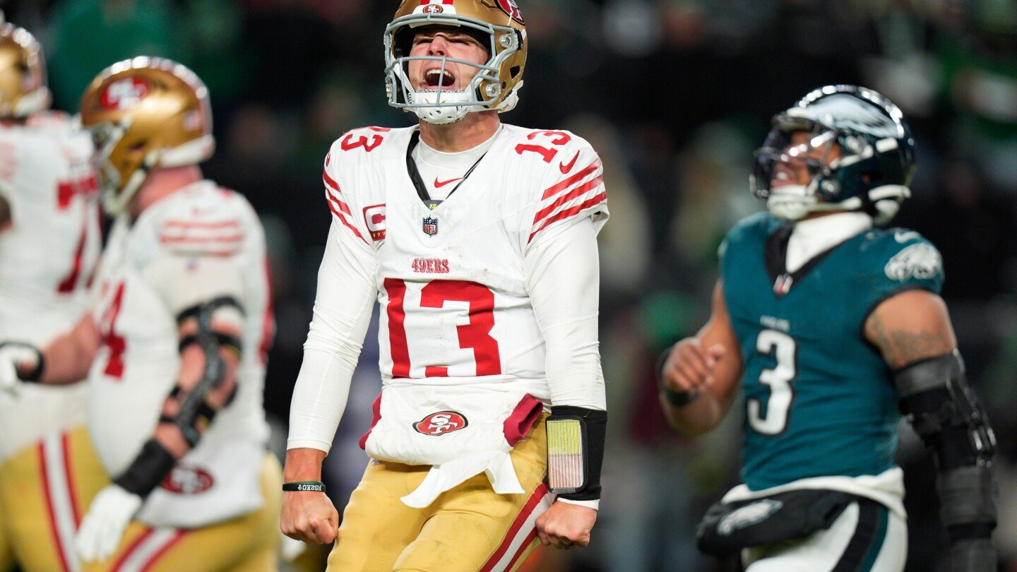 purdy,-49ers-eliminate-defending-super-bowl-champion-eagles-with-23-19-win-in-wild-card-game