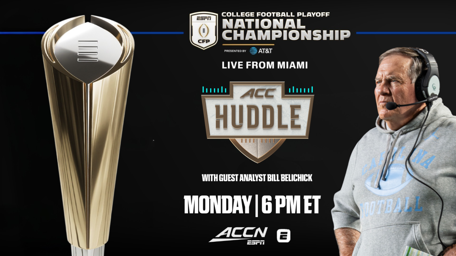 bill-belichick-to-join-acc-network’s-on-site-coverage-of-cfp-national-championship-as-guest-analyst