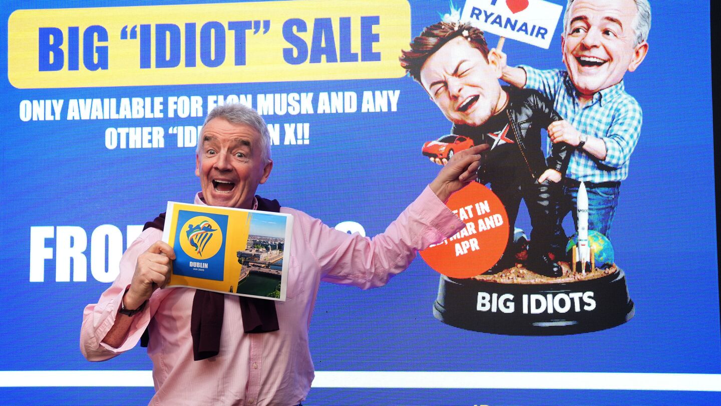 ryanair-ceo-dismisses-elon-musk’s-idea-of-buying-the-airline-as-verbal-feud-escalates