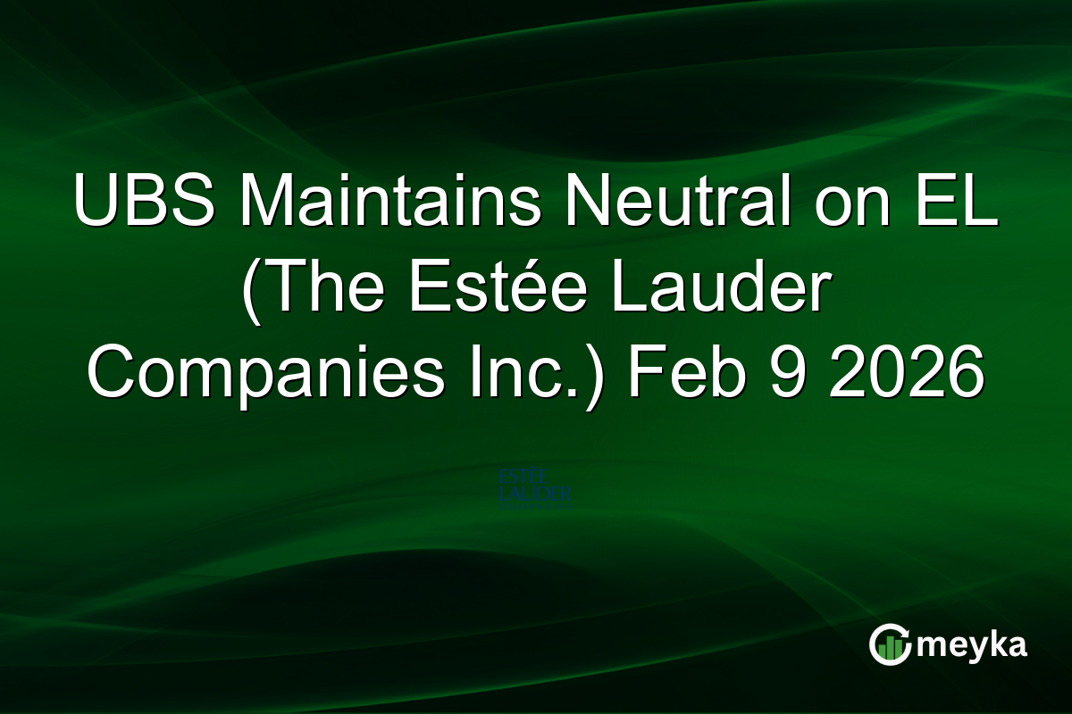 ubs-maintains-neutral-on-el-(the-estee-lauder-companies-inc.)-feb-9-2026