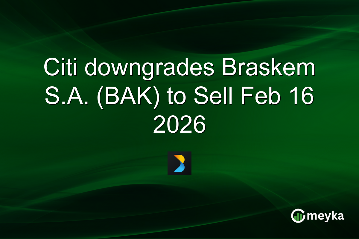 citi-downgrades-braskem-sa.-(bak)-to-sell-feb-16-2026