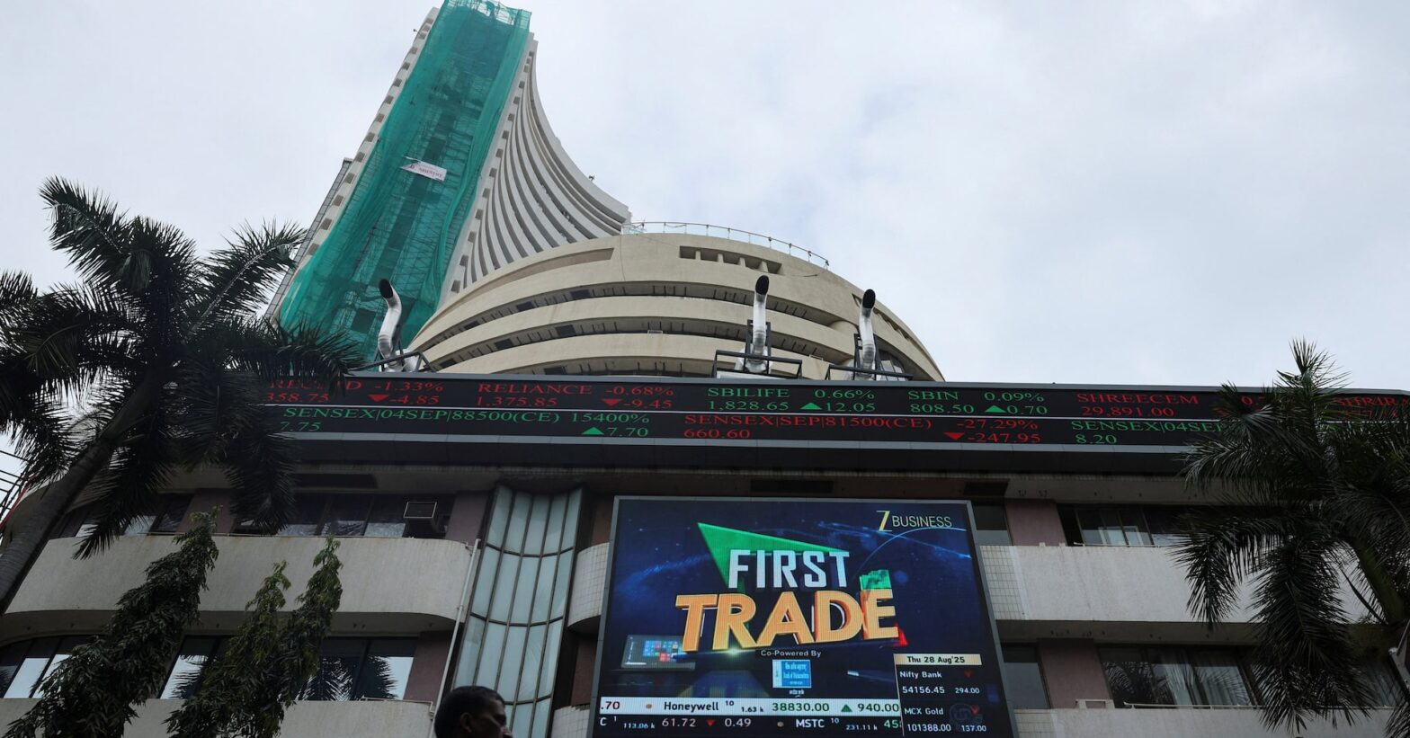 indian-shares-set-to-open-flat-after-three-sessions-of-gains
