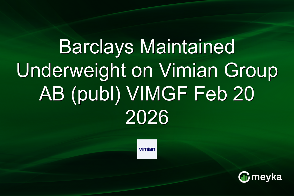 barclays-maintained-underweight-on-vimian-group-ab-(publ)-vimgf-feb-20-2026