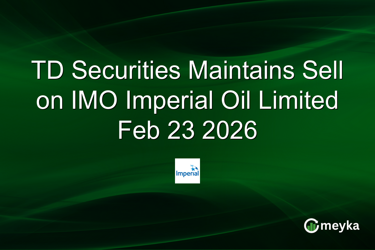 td-securities-maintains-sell-on-imo-imperial-oil-limited-feb-23-2026