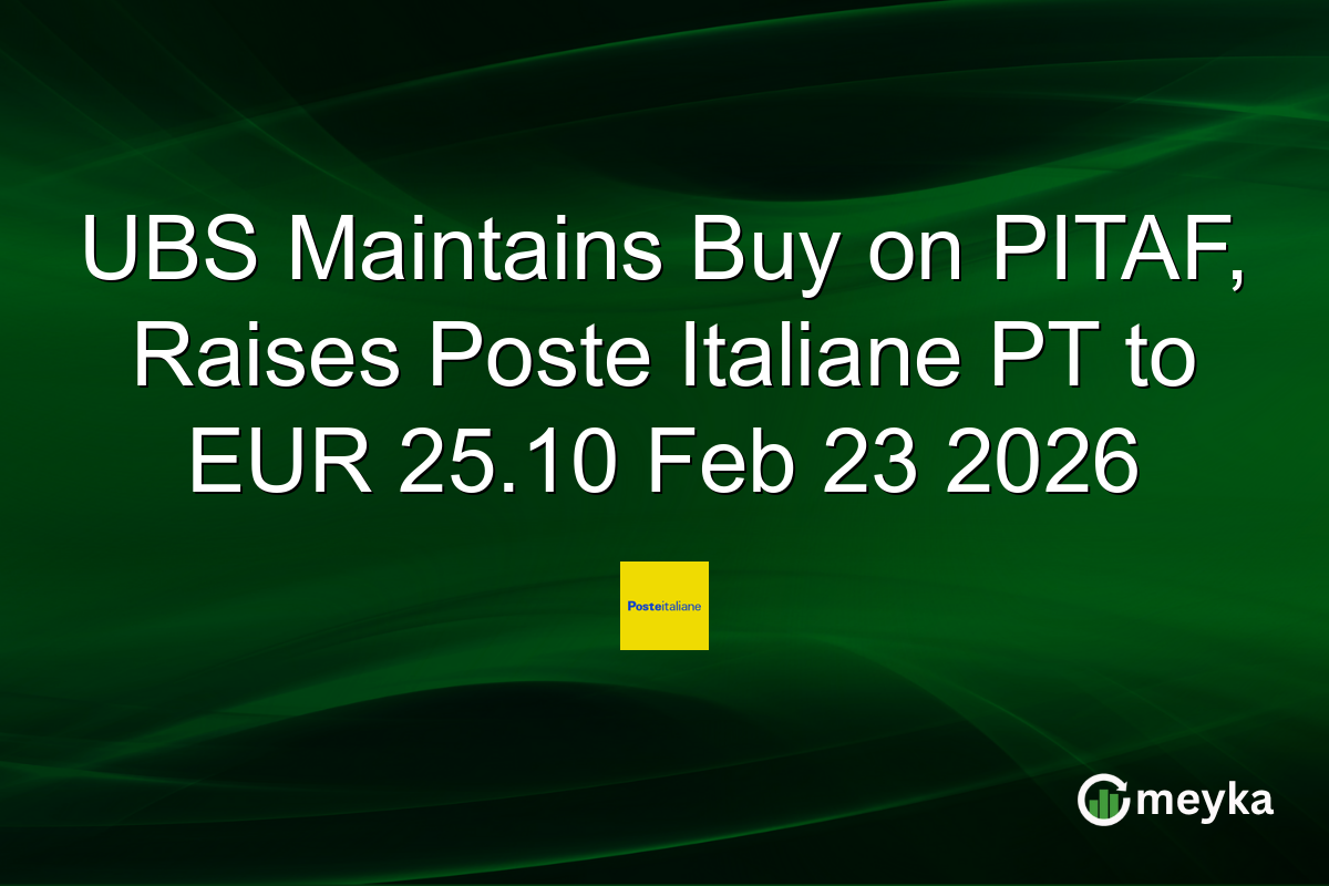 ubs-maintains-buy-on-pitaf,-raises-poste-italiane-pt-to-eur-25.10-feb-23-2026