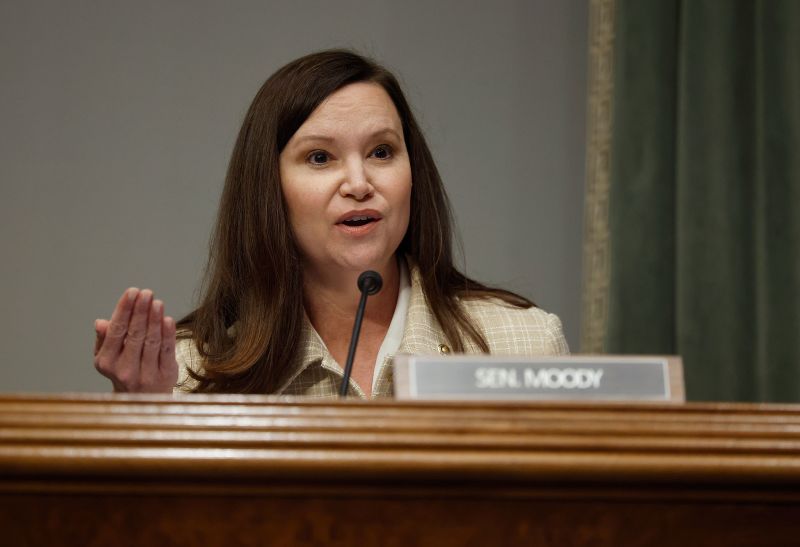 Sen. Ashley Moody speaks during a the Senate Committee on Health, Education, Labor, and Pensions hearing on September 17, 2025.