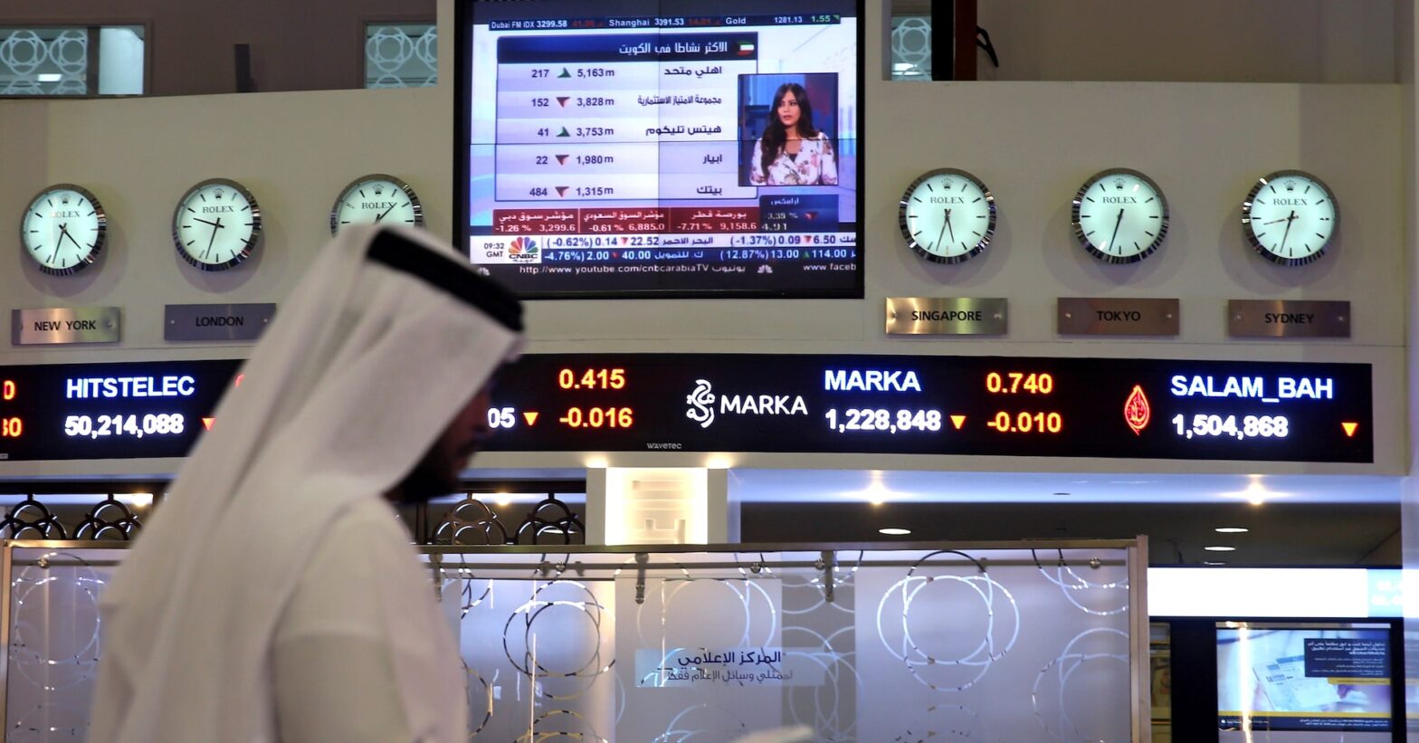 uae-bourses-slide-as-markets-reopen-after-two-day-halt-following-iran-attacks
