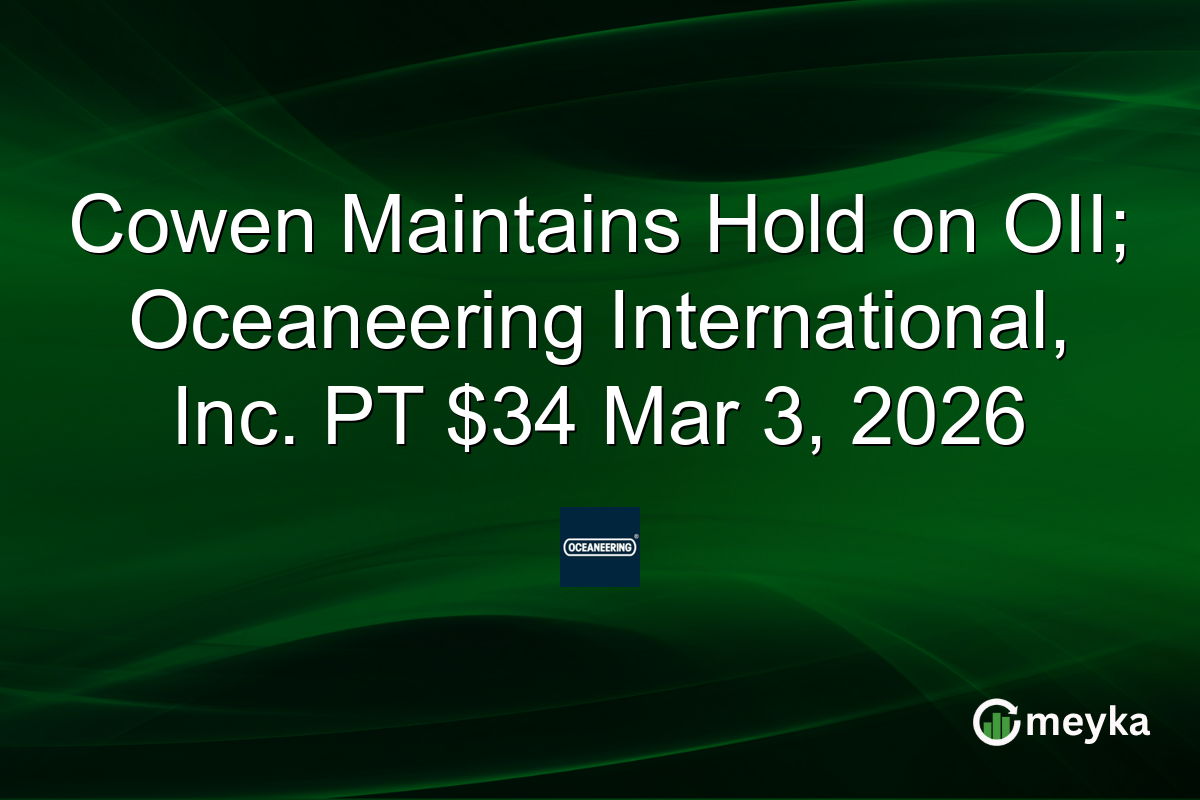 cowen-maintains-hold-on-oii;-oceaneering-international,-inc.-pt-$34-mar-3,-2026