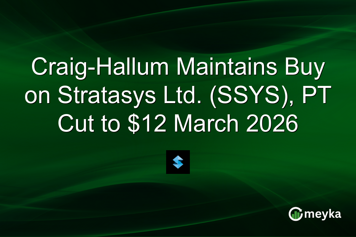 craig-hallum-maintains-buy-on-stratasys-ltd.-(ssys),-pt-cut-to-$12-march-2026