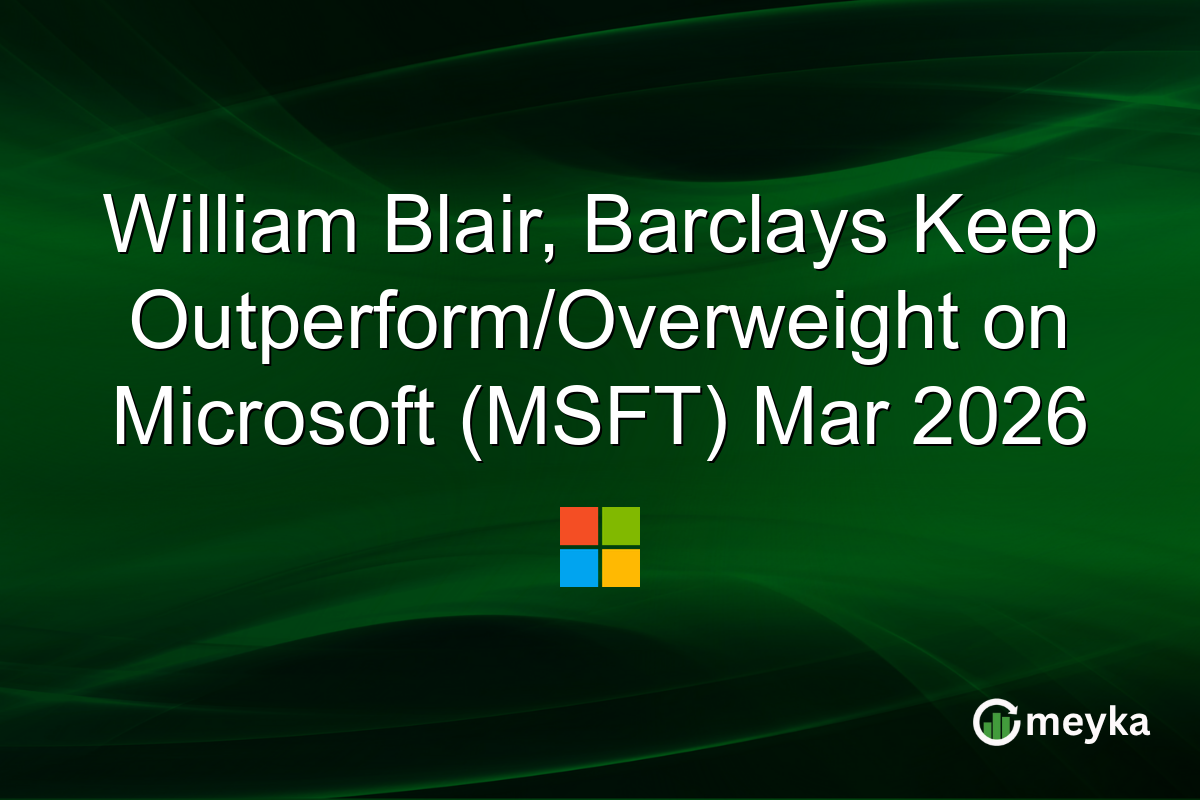 william-blair,-barclays-keep-outperform/overweight-on-microsoft-(msft)-mar-2026