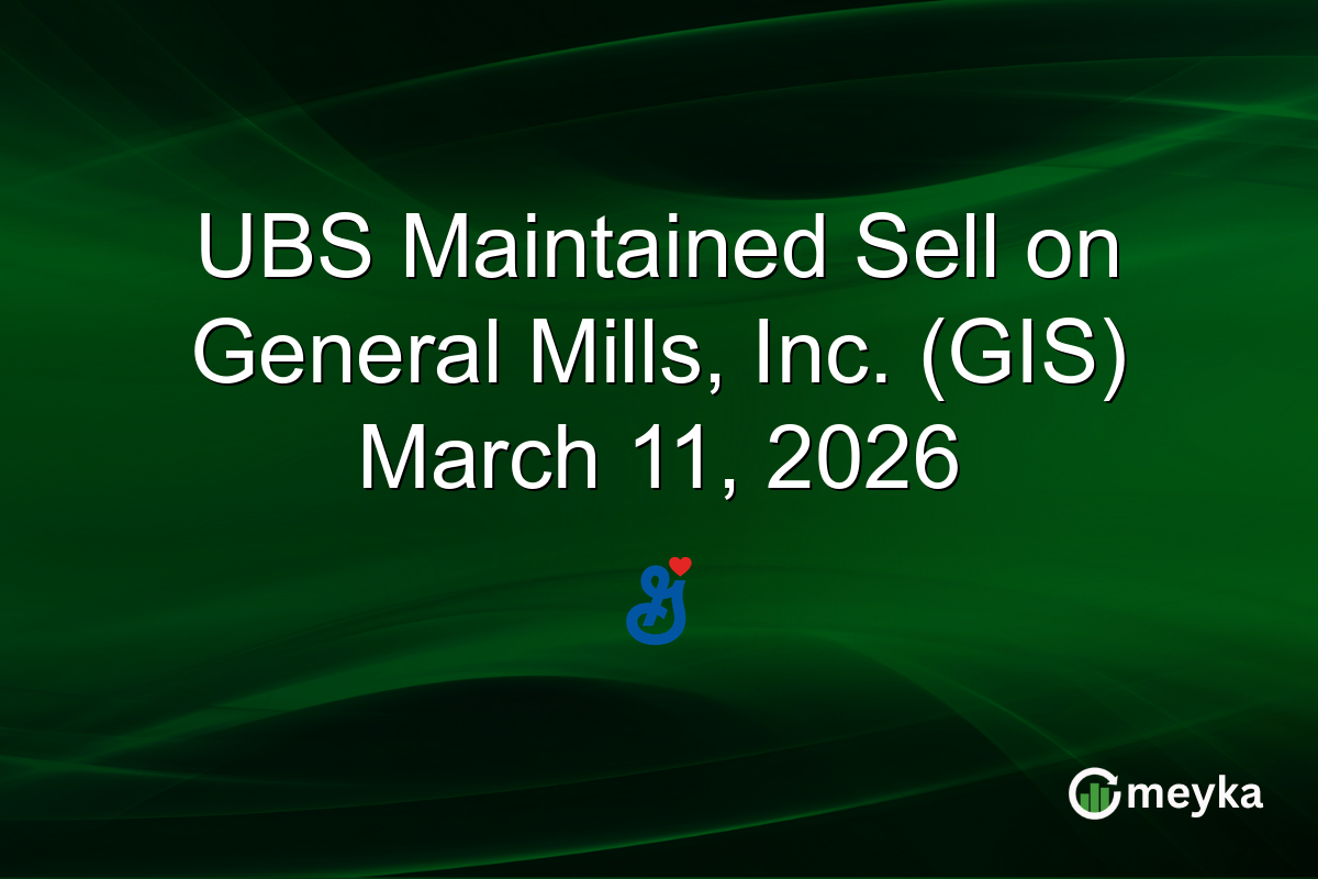 ubs-maintained-sell-on-general-mills,-inc.-(gis)-march-11,-2026