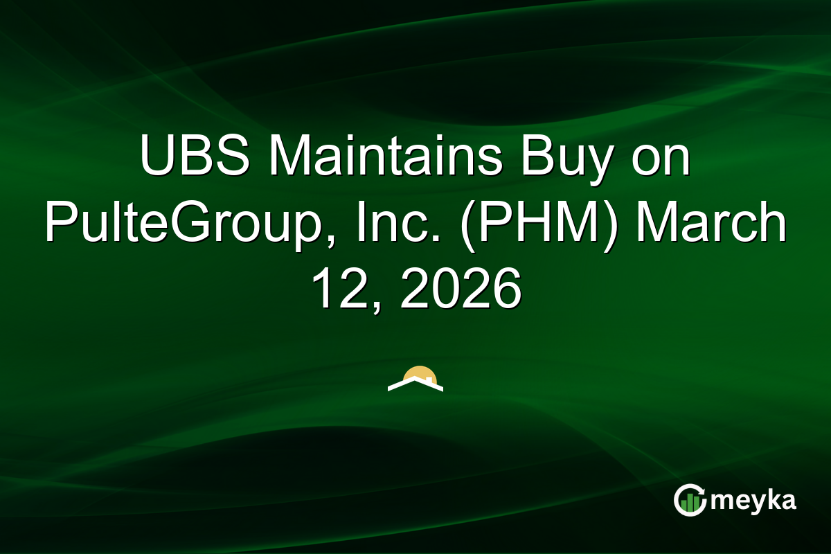 ubs-maintains-buy-on-pultegroup,-inc.-(phm)-march-12,-2026