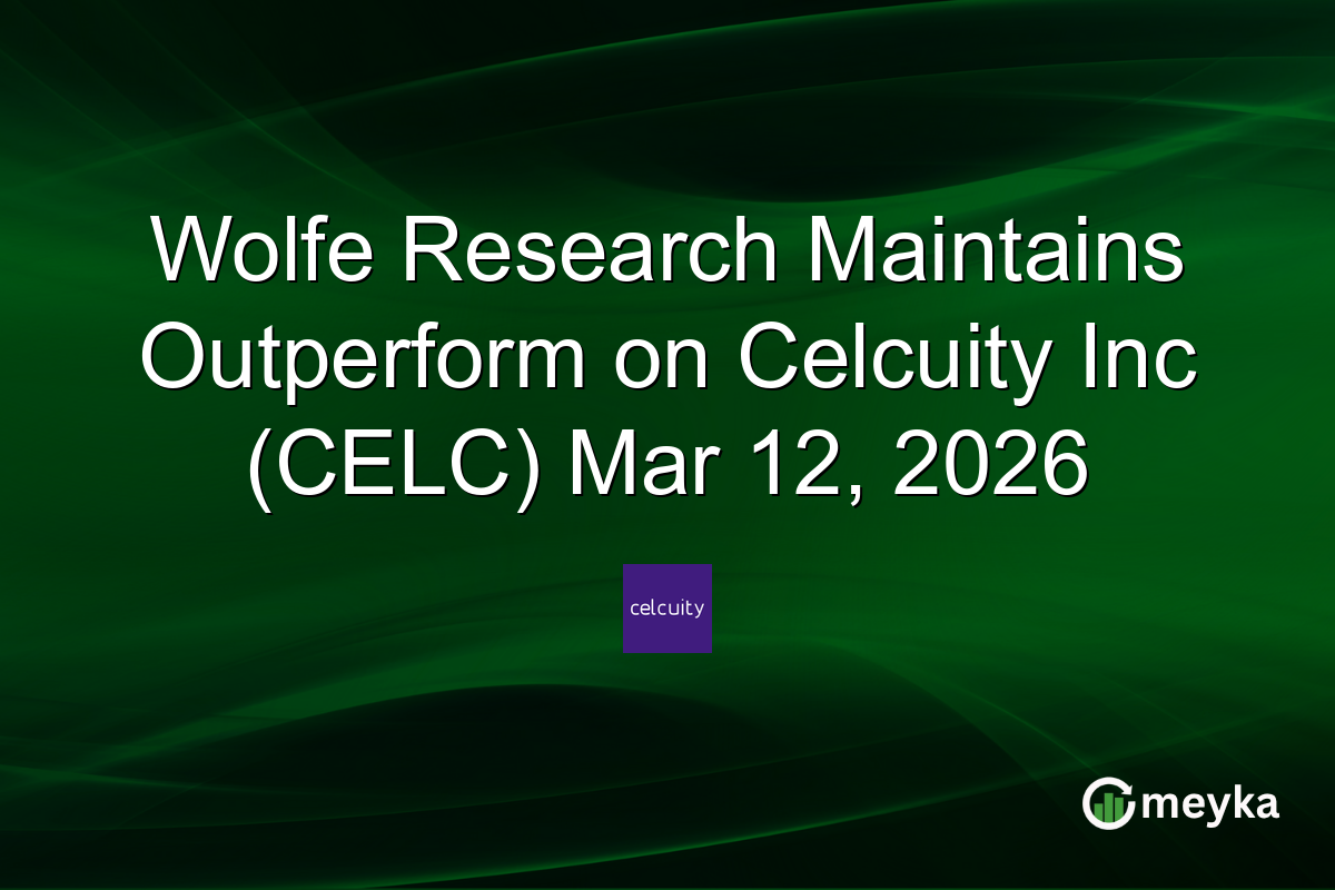 wolfe-research-maintains-outperform-on-celcuity-inc-(celc)-mar-12,-2026