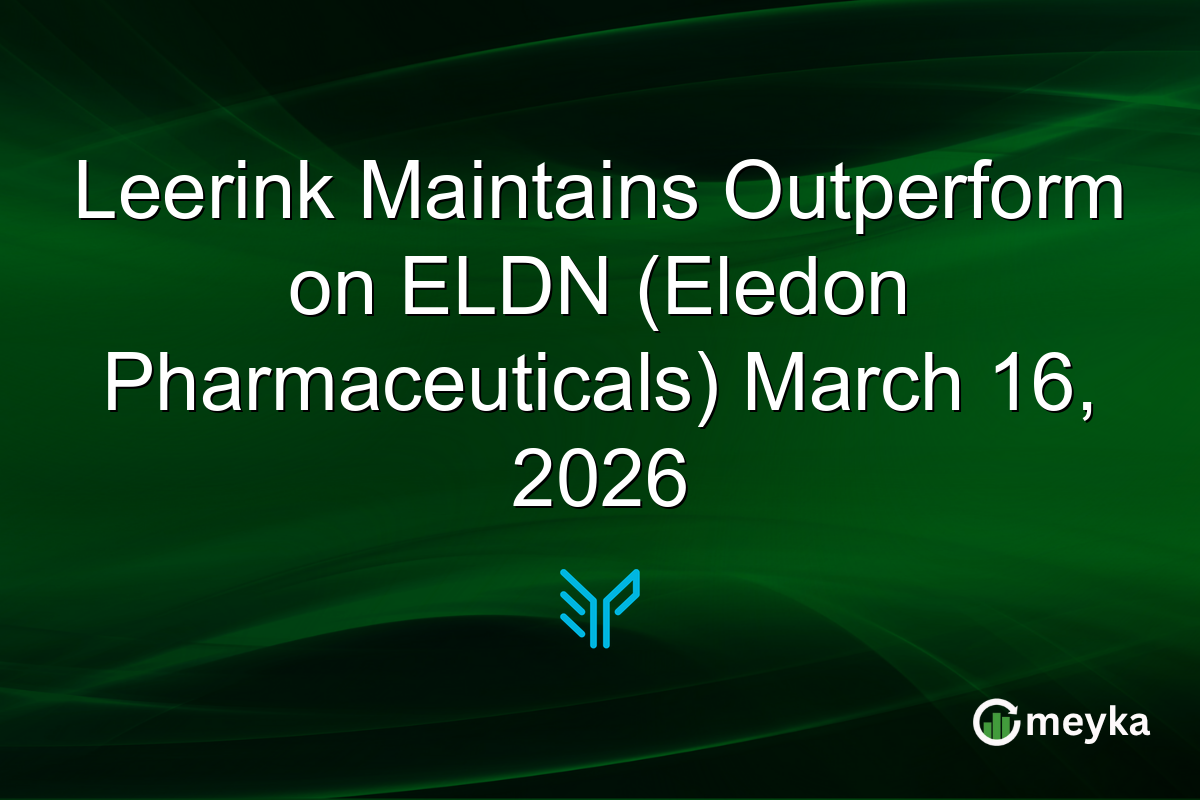 leerink-maintains-outperform-on-eldn-(eledon-pharmaceuticals)-march-16,-2026