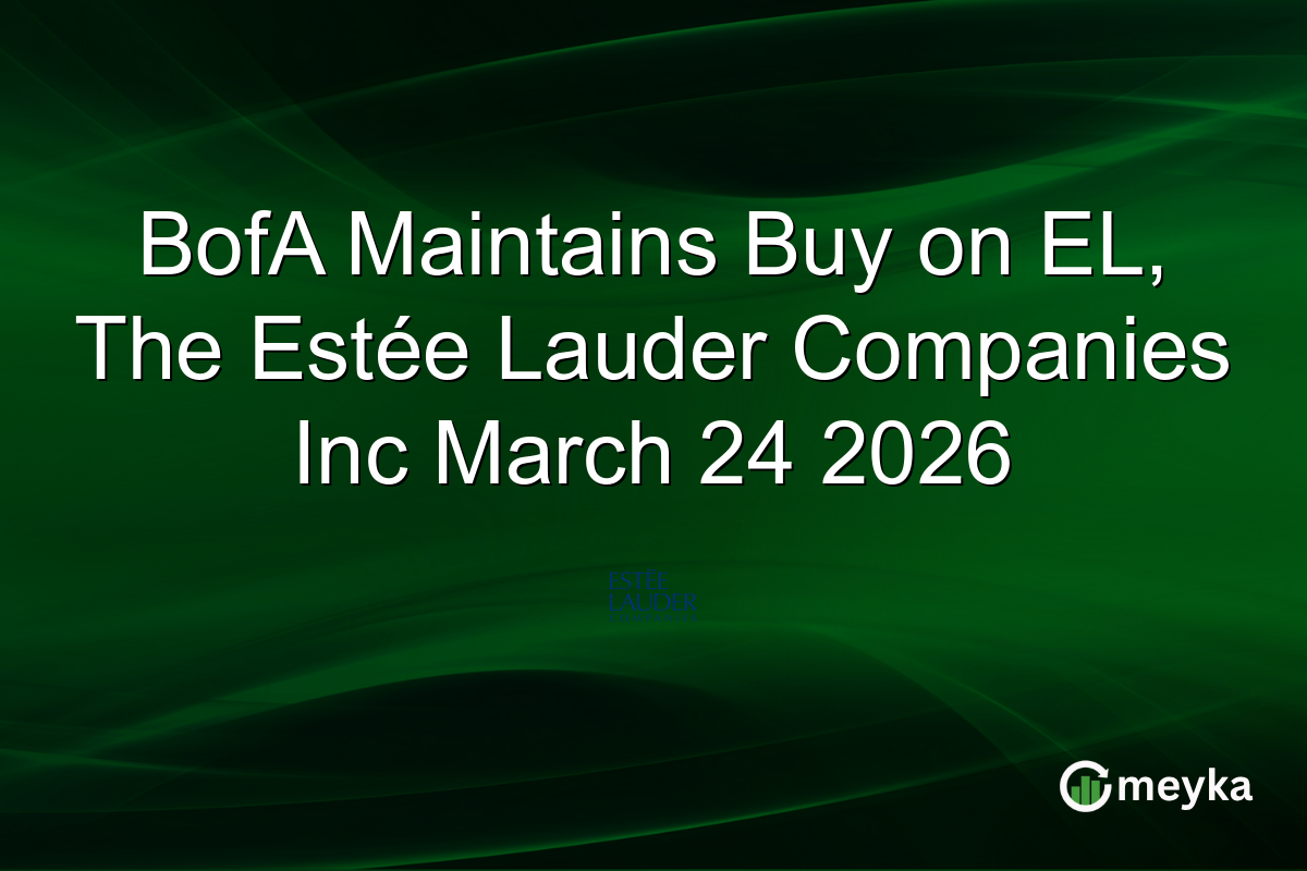 bofa-maintains-buy-on-el,-the-estee-lauder-companies-inc-march-24-2026