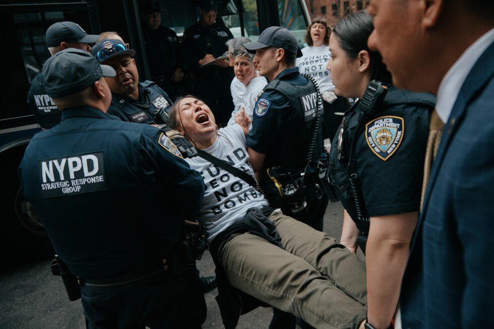 dozens-arrested-at-nyc-protest-demanding-us.-block-sale-of-bombs-to-israel