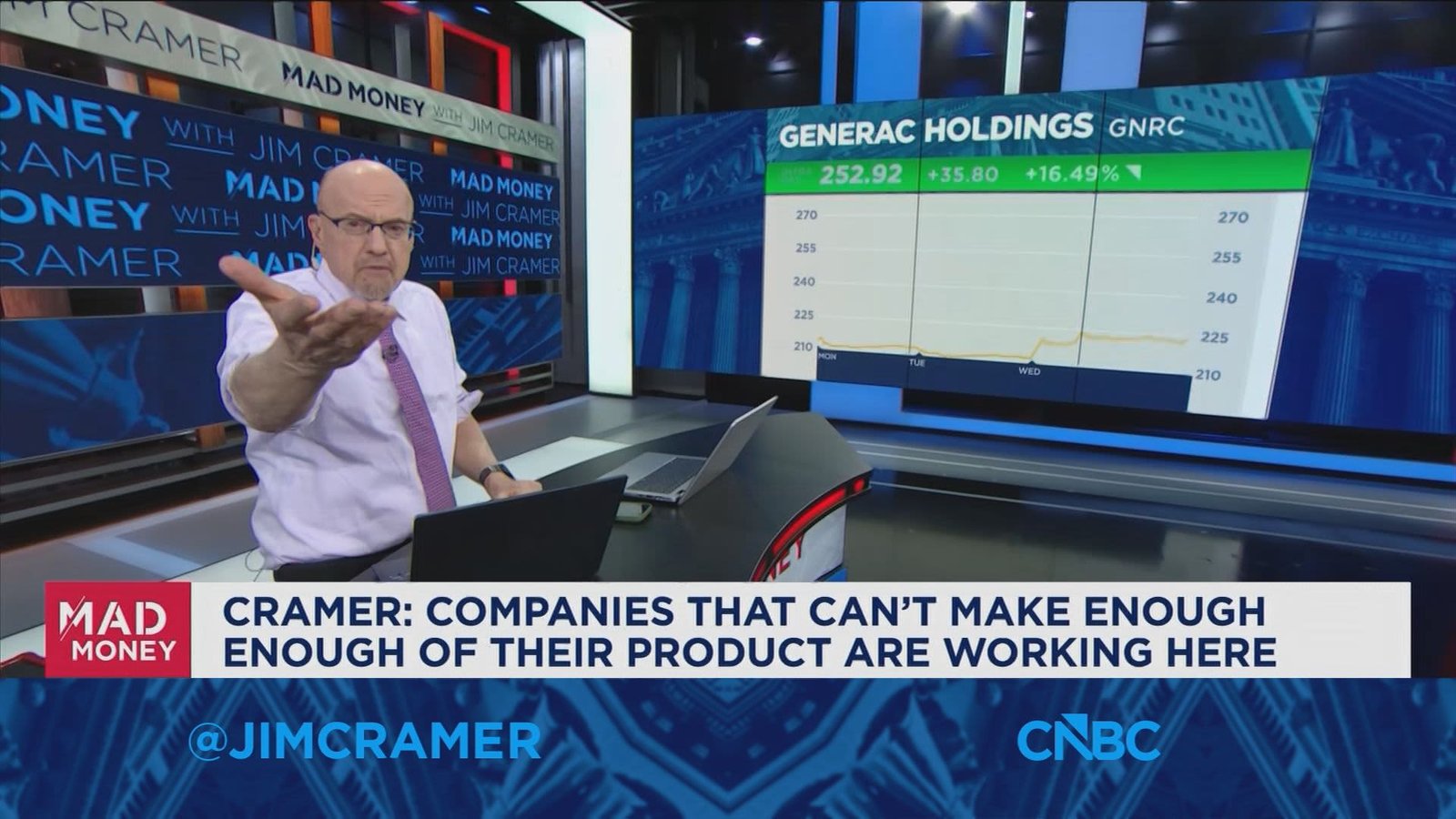 Jim Cramer recaps Wednesday's mega-cap tech earnings