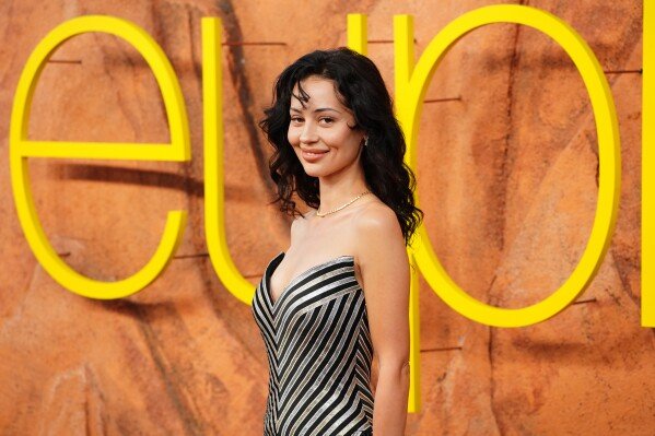 Alexa Demie arrives at the premiere of 