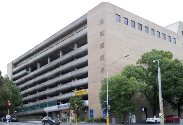 a seven-storey carpark on the corner of Grattan and Cardigan streets in Carlton, Victoria.