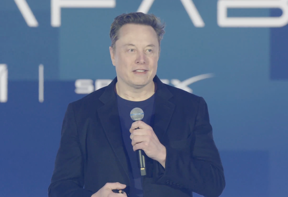 Elon Musk at the Terafab announcement in Austin, Texas.