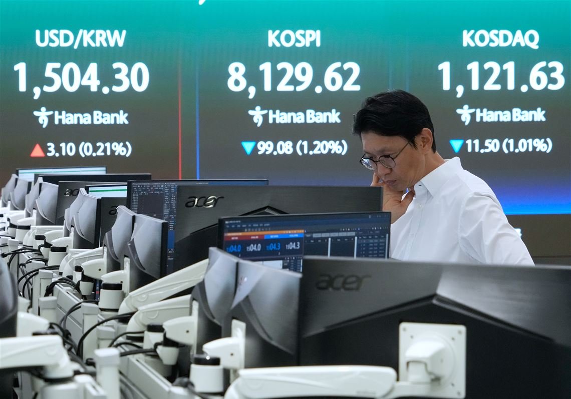 world-shares-decline-and-oil-prices-gain-more-than-$2-after-us.-strikes-on-iran