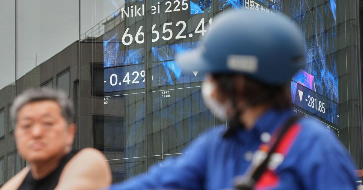 world-shares-are-mixed-as-tokyo’s-nikkei-225-follows-wall-street-to-an-all-time-high