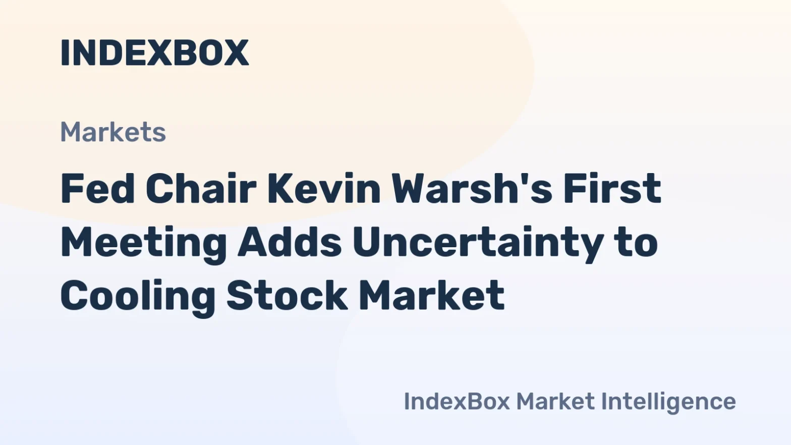 fed-chair-kevin-warsh’s-first-meeting-adds-uncertainty-to-cooling-stock-market