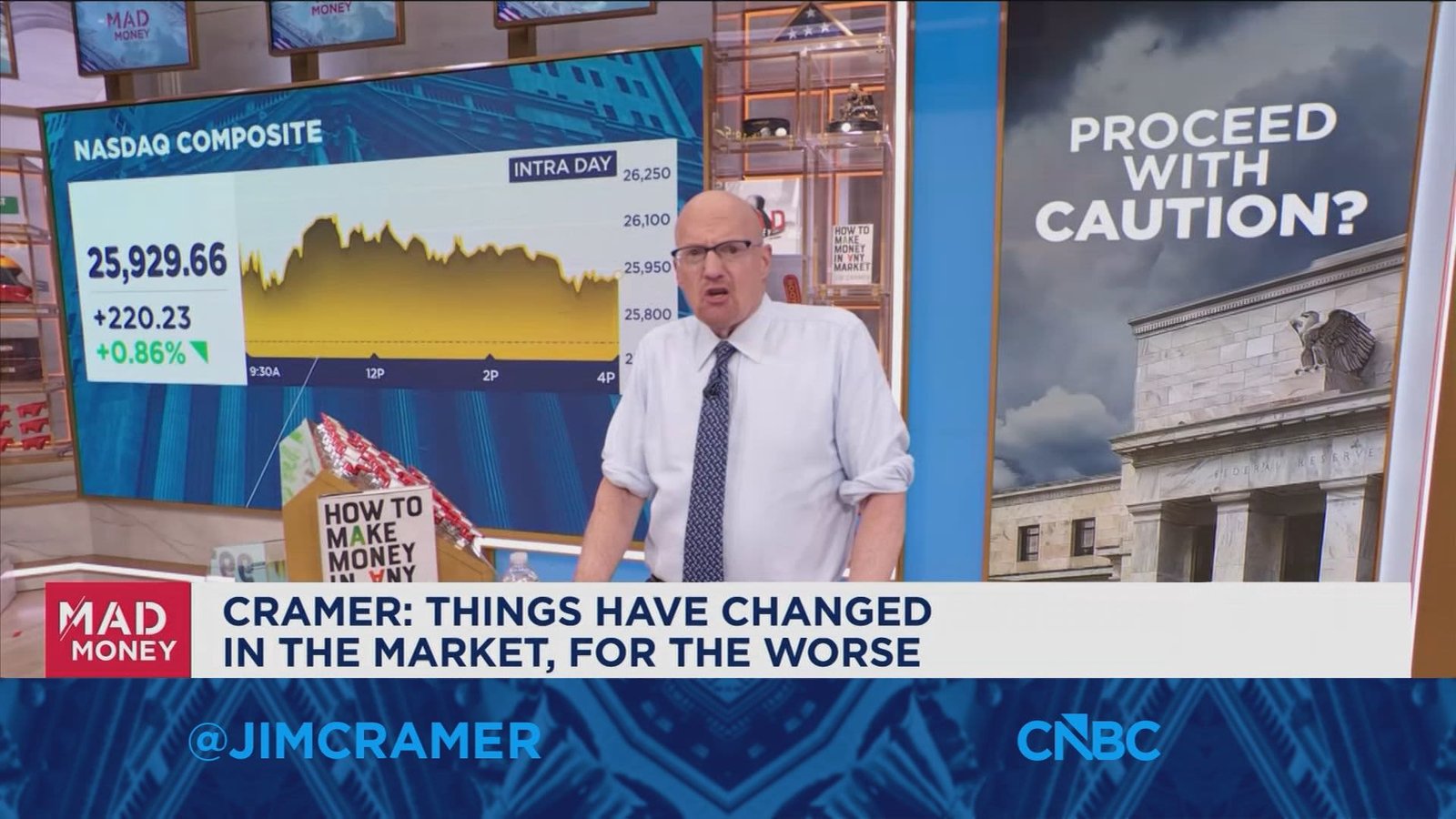 Things have changed in the market for the worse, says Jim Cramer