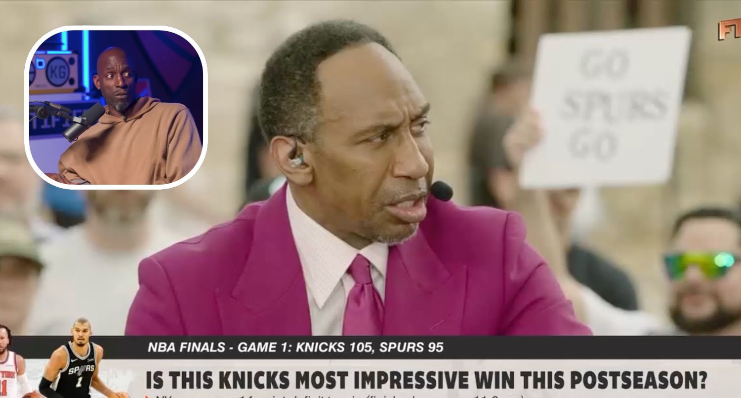 Stephen A. Smith and Kevin Garnett