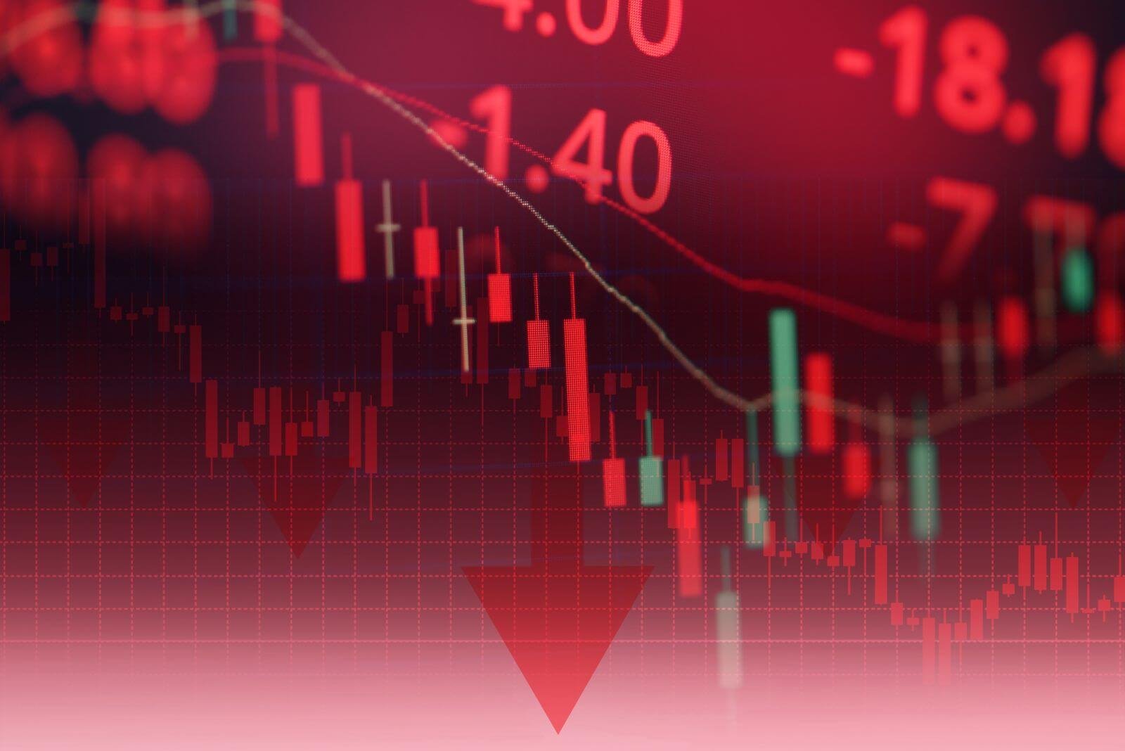 Down day candlestick chart by Bigc Studio via Shutterstock