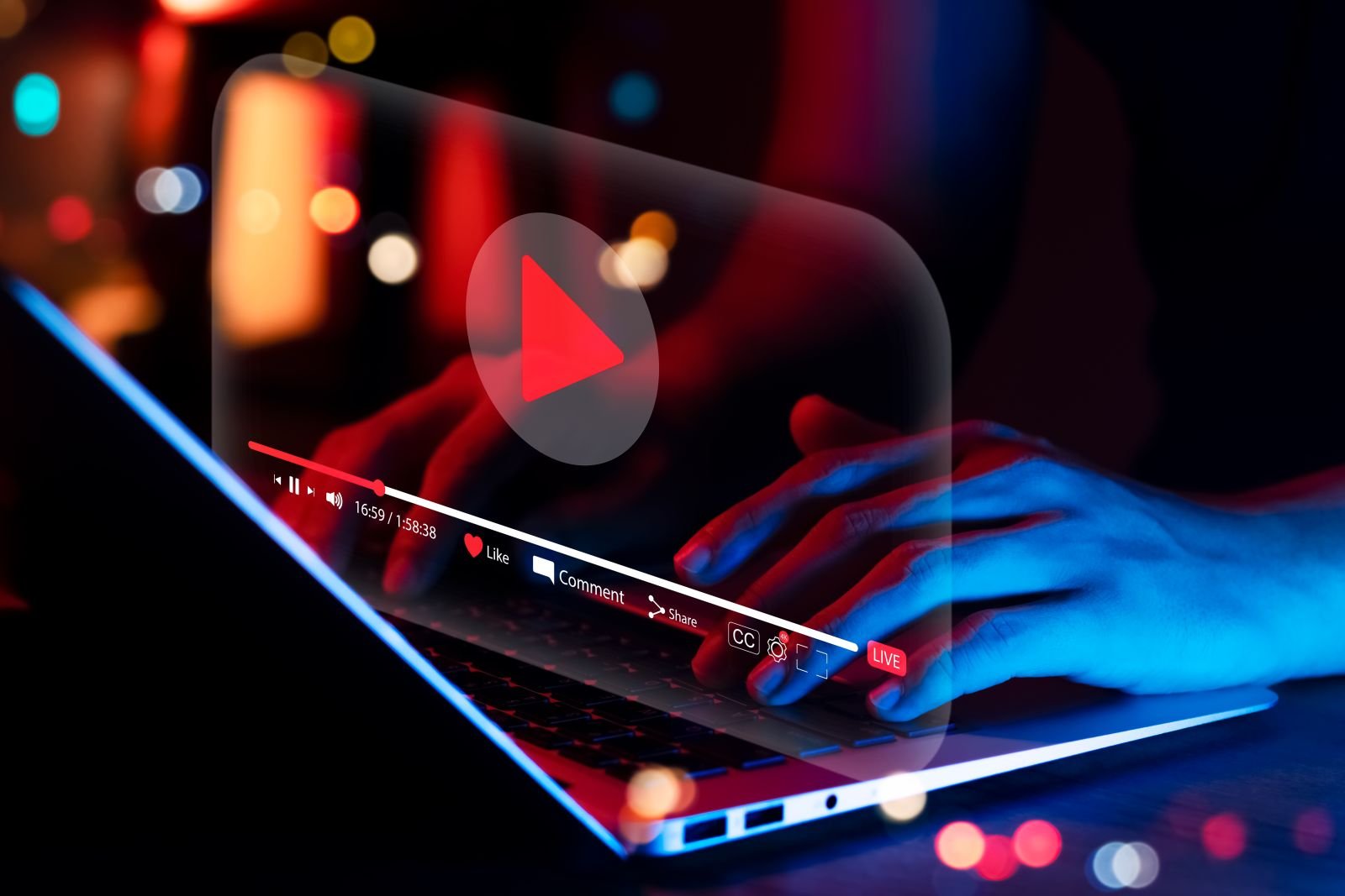 Online movie streaming young man watching on mobile phone by Thapana_Studio via Adobe Stock