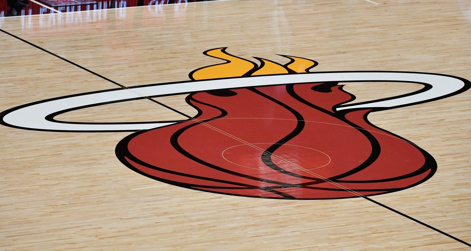 A general view of the Miami Heat logo