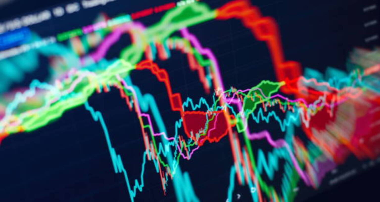 Stock or business market analysis concept. Business financial or stock market background. Business graph on stock market financial exchange