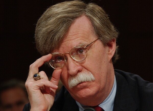 John Bolton appears before the Senate Foreign Relations Committee on Capitol Hill April 11, 2005, on his nomination to be ambassador to the United Nations. (AP Photo/Dennis Cook, File)