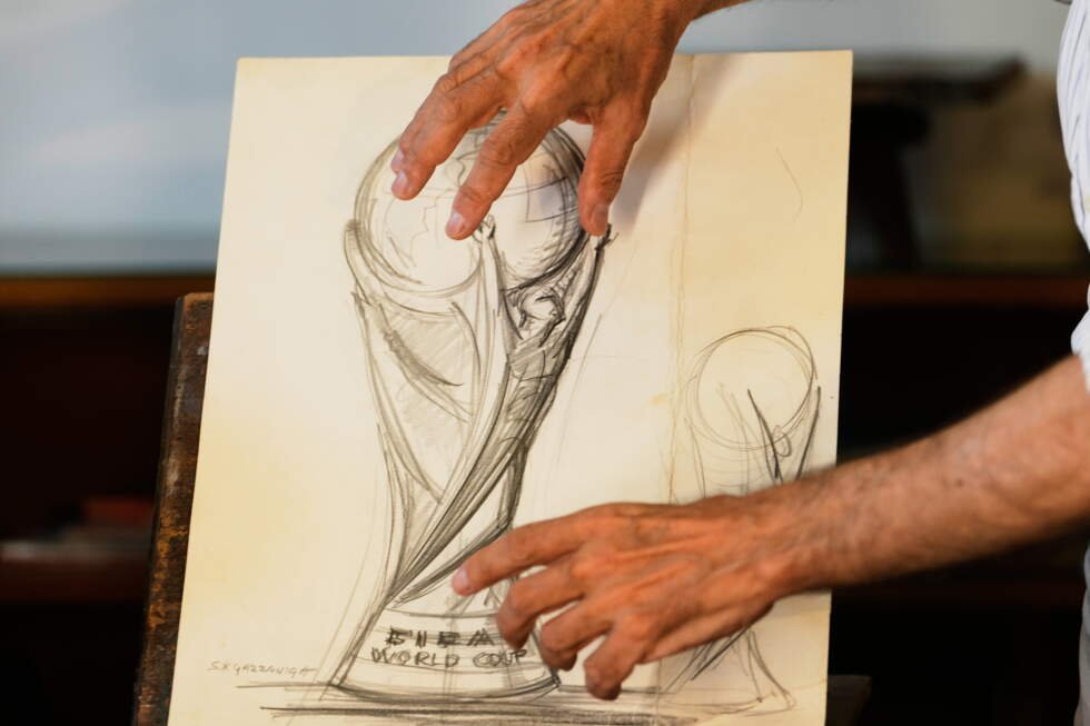 what-to-know-about-the-world-cup-trophy-and-the-italian-sculptor-who-designed-it