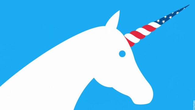 A unicorn with a USA horn, celebrating USA's 250 anniversary and how the country is unique
