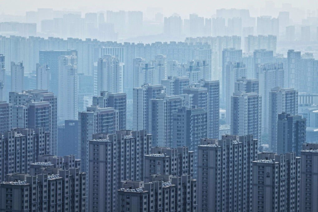 High rise buildings in Nanjing, in eastern China’s Jiangsu province, on May 24, 2025. Photo: AFP