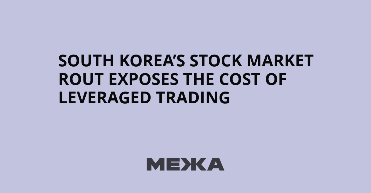 south-korea’s-stock-market-rout-exposes-the-cost-of-leveraged-trading